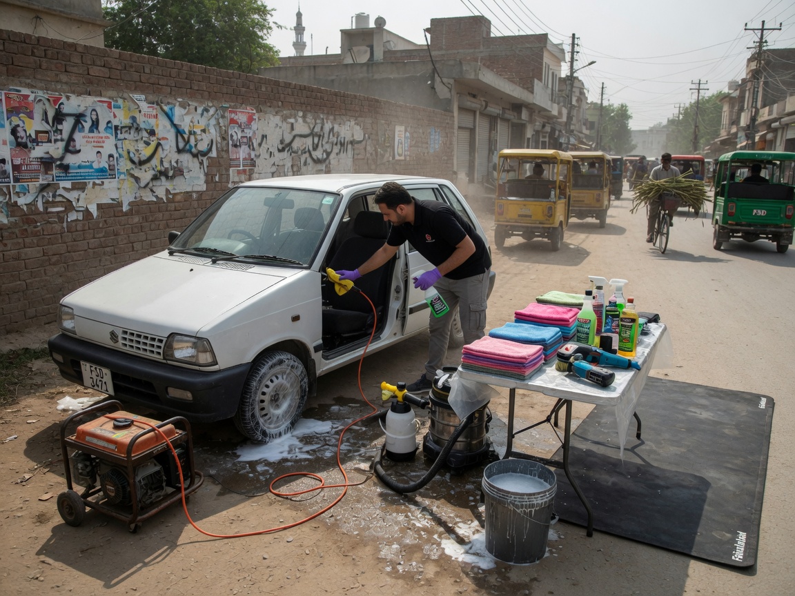 Mobile Car Detailing in Faisalabad